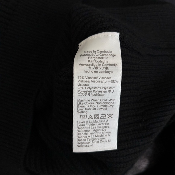 J. Crew Ribbed turtleneck sweater in stretch yarn black - Picture 5 of 5